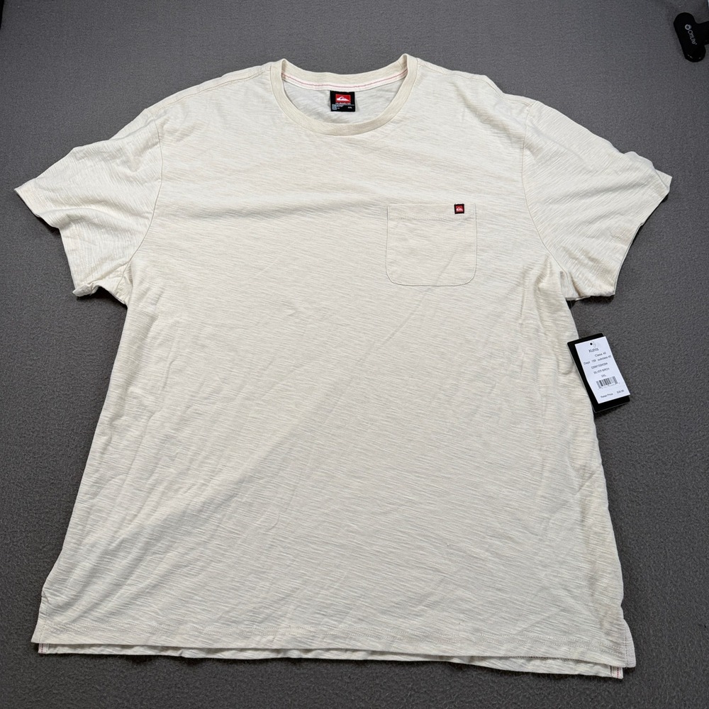 Quiksilver Kohls Class 40 Tee Mens Size XXL Silver Birch Slub QSM15SK094